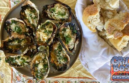 Bơ Charbroil, Hàu tỏi trên ống khói than của bạn