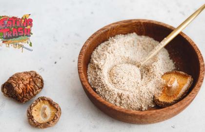 Biến thân nấm gỗ thành bột chứa vị umami