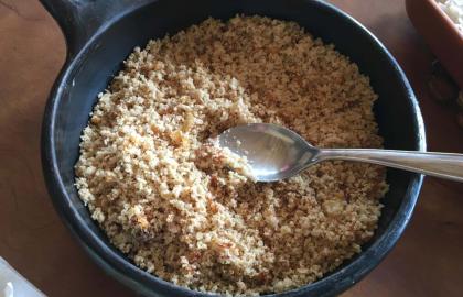 Hoàn thành mọi thứ với vụn bánh mì