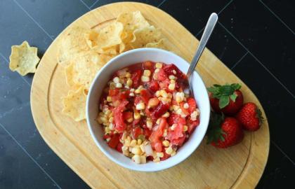 Mùa hè được gọi tên, nó muốn món Salsa ngô trái cây này