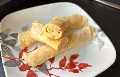 Những chiếc bánh pancake cuộn này có thể ngọt hoặc mặn