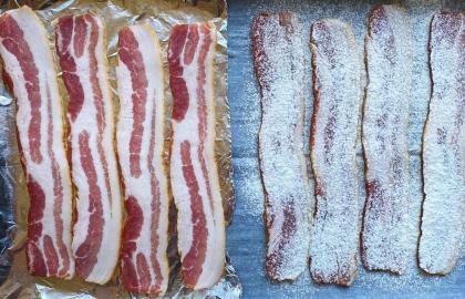 Tôi đã thử mẹo làm thịt xông khói bột mì lan truyền trên TikTok và nó thật tệ