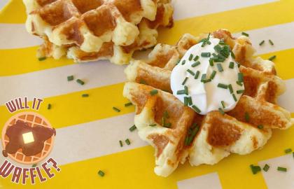 Bạn nên làm bánh quế Một ít khoai tây nghiền ăn liền