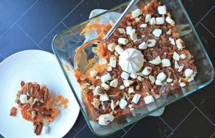 Tặng món khoai lang hầm của bạn món khoai tây nướng đã nạp sẵn