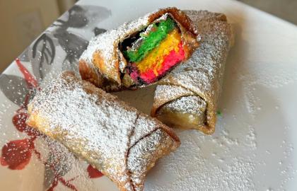 Làm món trứng cuộn bánh quy cầu vồng của Mets tại nhà